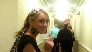 Hot teen plays with..