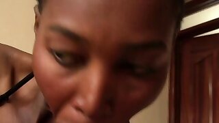 Real captured African Amateur Deep throating for..