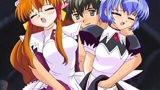 Cock buxom anime maid