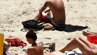 Real naked amateurs outdoor beach play